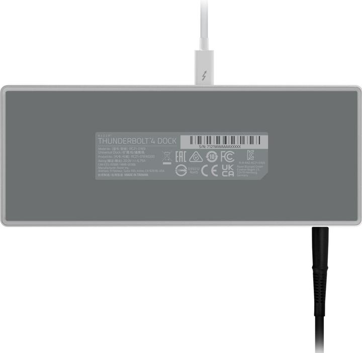 Produktbild Razer Thunderbolt 4 Dock Mercury Edition (Thunderbolt, 9 Ports)