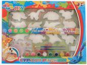 Jono Toys Set pittura XL 12 dinosauri gesso con vernice e pe