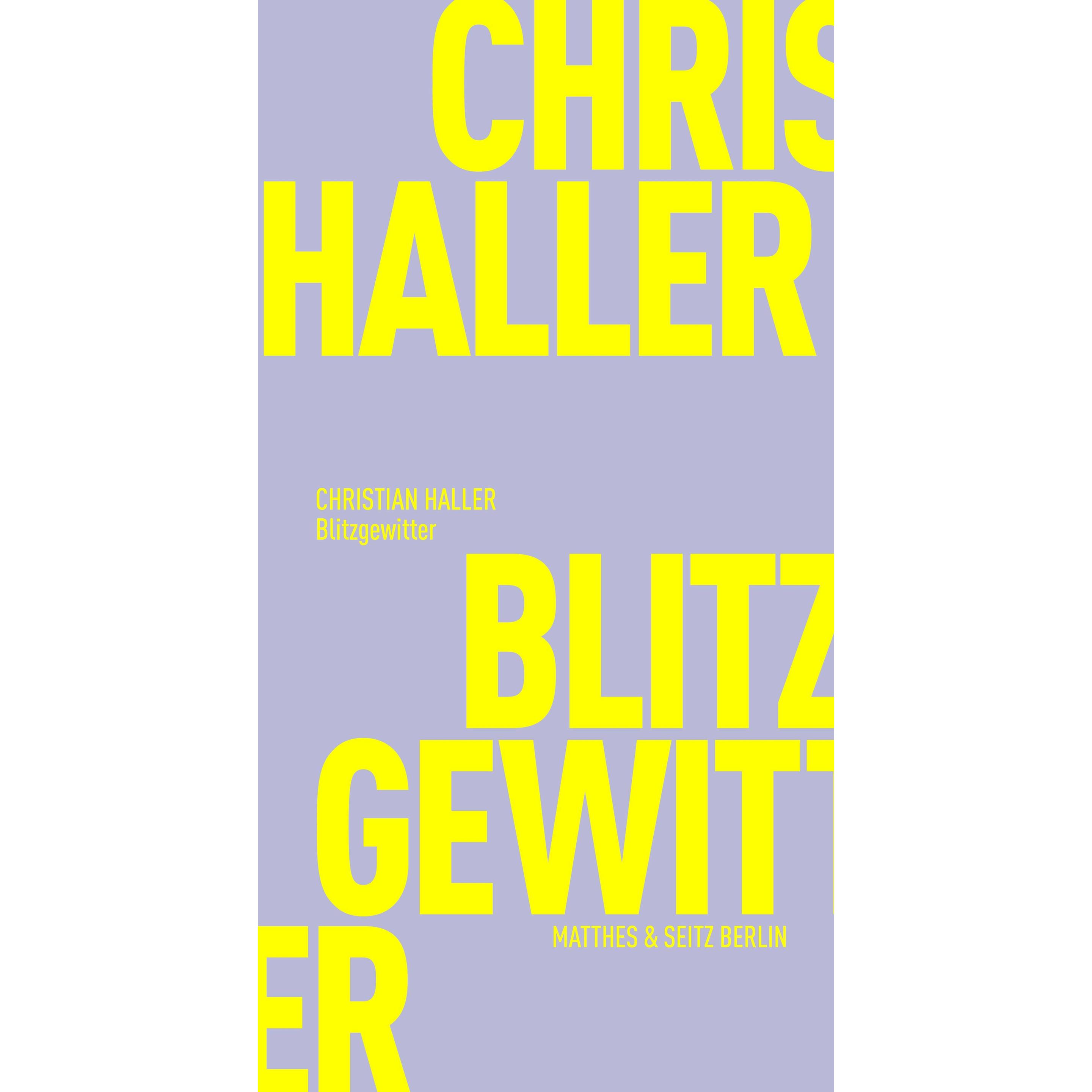 Blitzgewitter, Sachbücher von Christian Haller