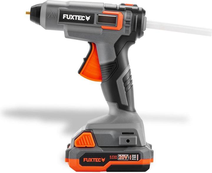 Image du produit Fuxtec Pistolet à colle sans fil 20V FX-E1GG20 SET - avec 1x batterie 2Ah, 1x chargeur 2.4A