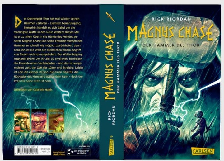 Image du produit Magnus Chase 2 : Le Marteau de Thor (Rick Riordan., Allemand)