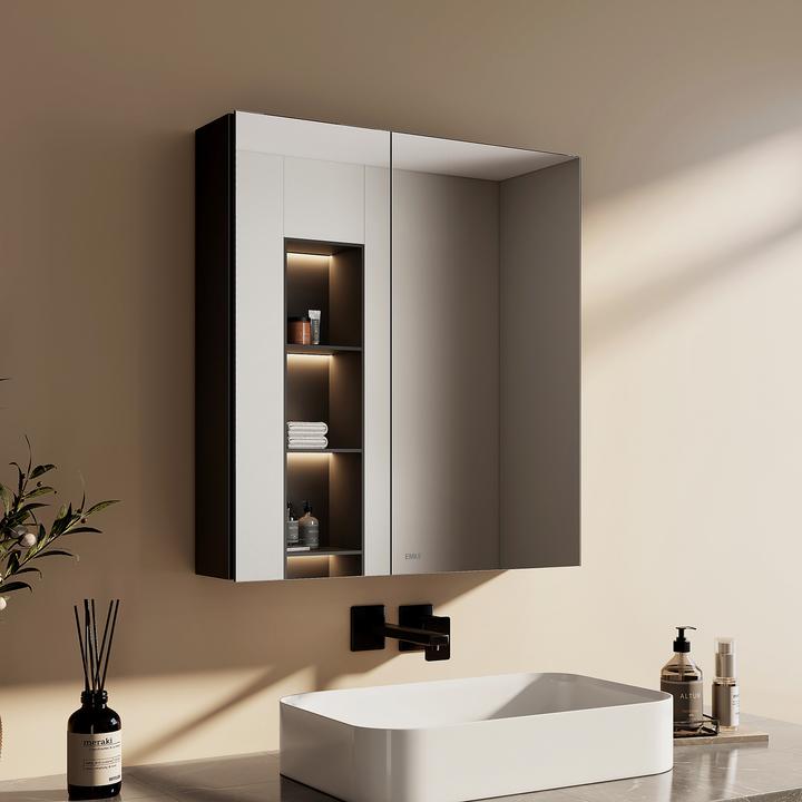 Actual product image Emke Mirror cabinets (60 x 14.50 x 65 cm)