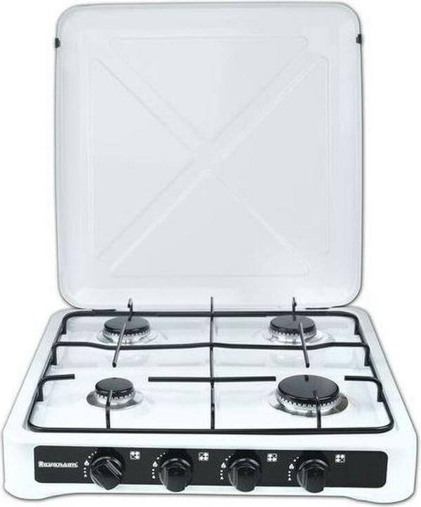 Produktbild Ravanson K-04T cooker Black, White Countertop Gas 4 zone (s)