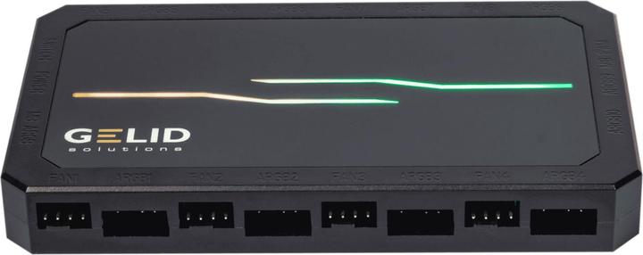Image du produit Gelid Solutions Amber 8 Pro Ventilateurs et contrôle ARGB - 8x PWM & 10x ARGB connecteurs (8 Ventilateur)