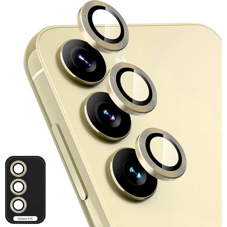 Enkay Galaxy S26 - Panzerglas Linsen Kamera (Samsung Galaxy S26), Pellicola protettiva smartphone, Oro