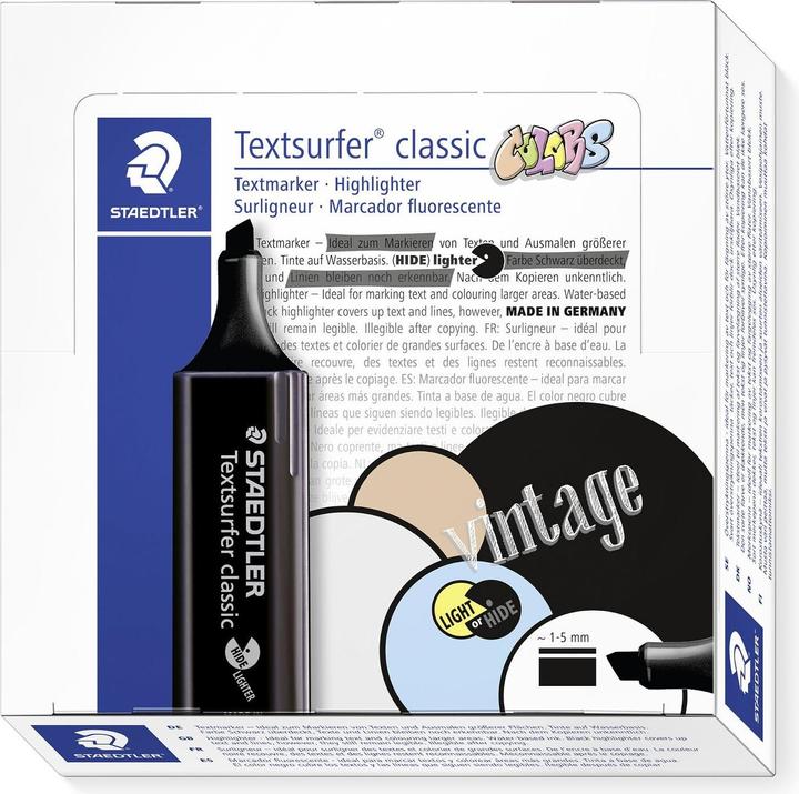 Produktbild Staedtler ® Textmarker Textsurfer® classic colors 364 1-5mm schwarz (1x)