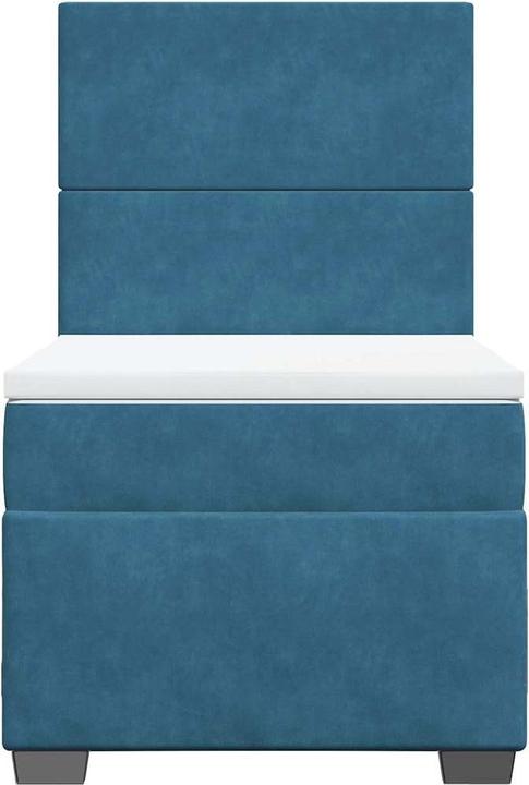 Actual product image vidaXL Bo x spring bed with mattress 200 x 200 cm velvet (200 x 200 cm)