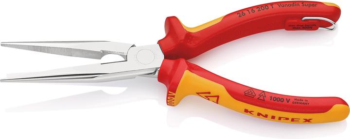 Produktbild Knipex Flachrundzange mit Schneide (200 mm)