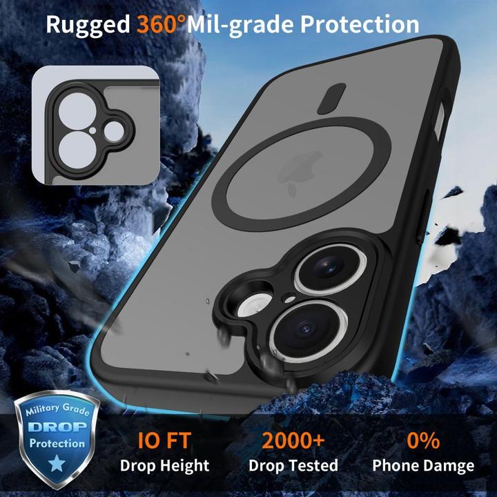 Produktbild Tech-Protect BasicMag MagSafe Case for iPhone 17 - Matte Black (Apple iPhone 17)