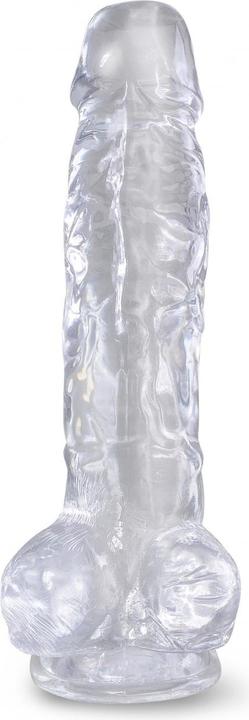 Actual product image Doc Johnson Clear 8" Cock with Balls