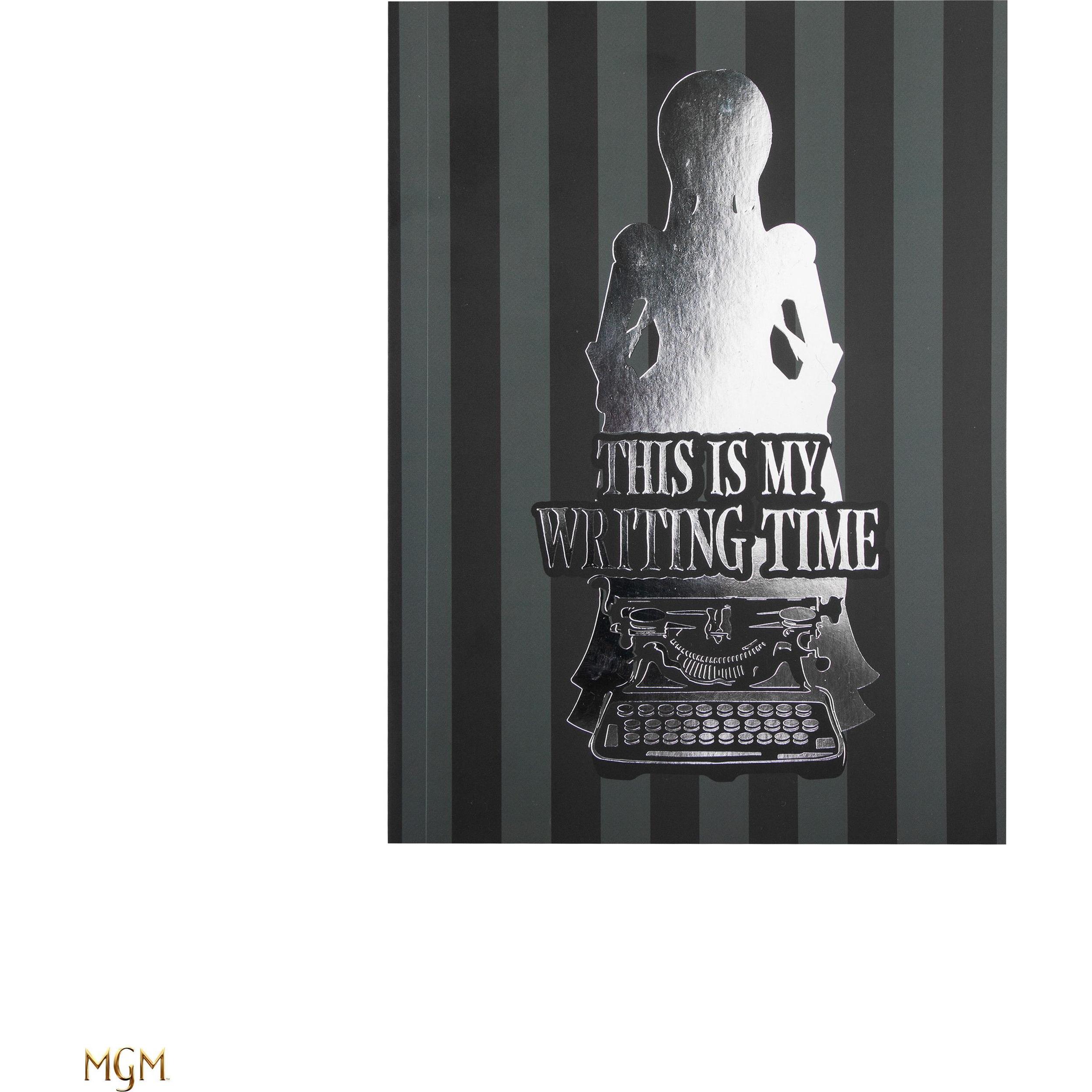 Cinereplicas, Heft + Block, Wednesday Notizbuch This Is My Writing Time-Black (Weicher Einband)