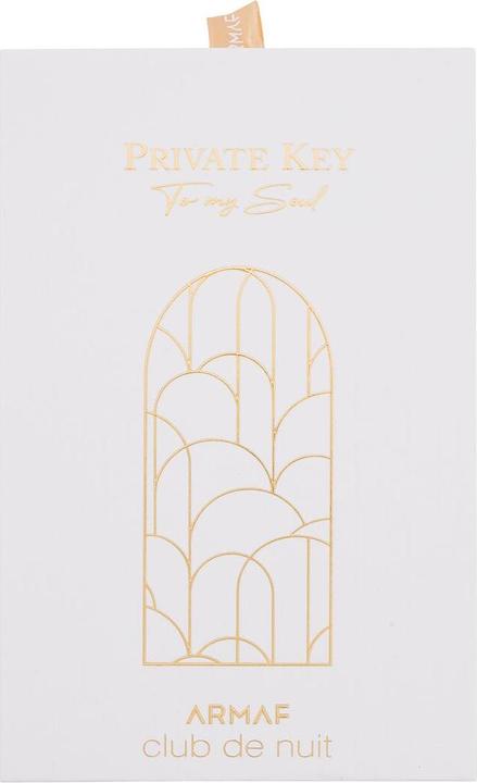 Actual product image Armaf Private Key To My Soul - Perfumed Extract - 100 ml (Extrait De Parfum, 100 ml)
