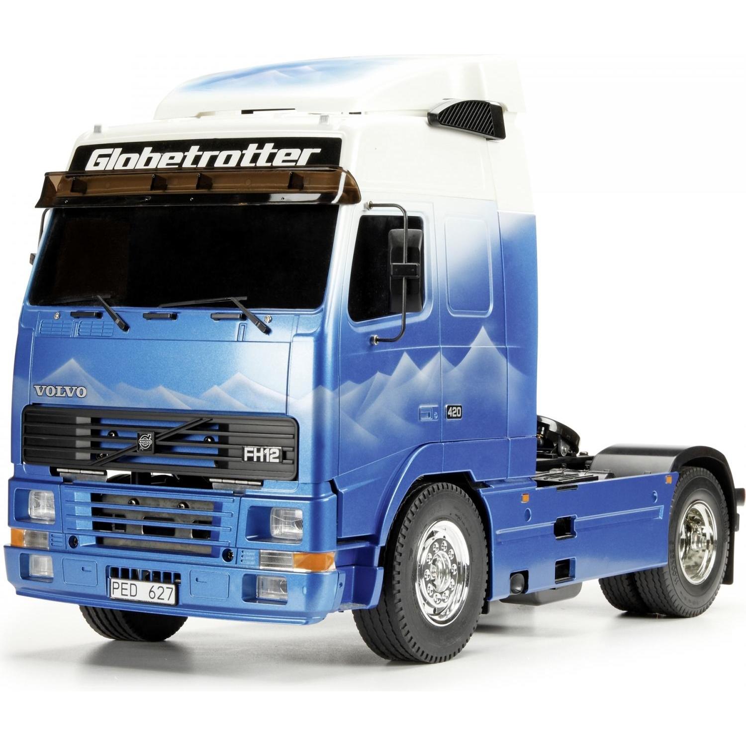 ホビーラジコン 1/14 Volvo FH12 Globetrotter Tamiya 1/14 Volvo Globetrotter Semi [TAM56312] - AMain Hobbies