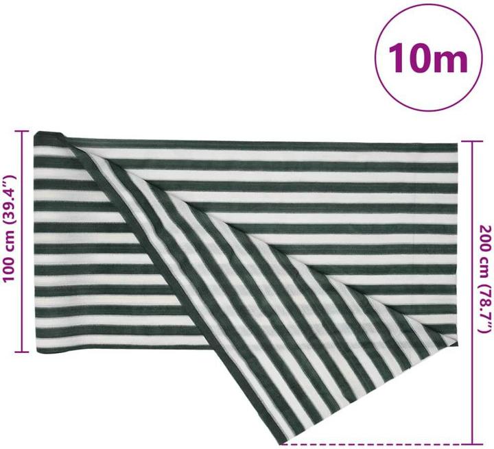 Actual product image vidaXL Zaunblende m HDPE 75 g/m² (200 cm)