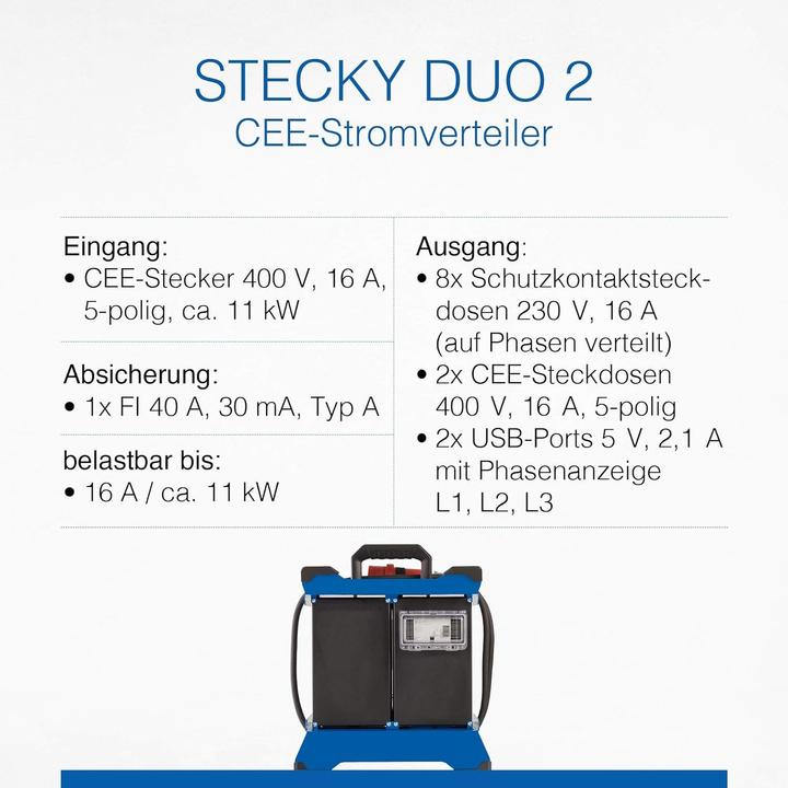 Actual product image As - Schwabe Mobile CEE power distributor (8x, CEE 7/3)