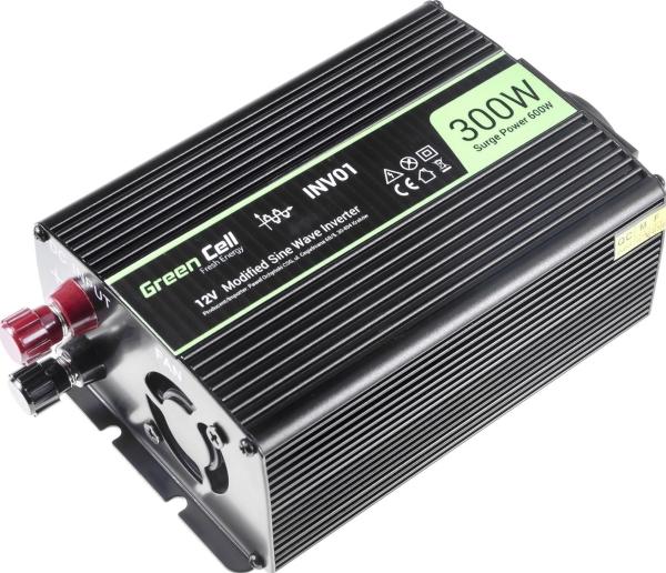 Image du produit GreenCell Convertisseur de tension pour voiture 12V à 230V 300W 600W