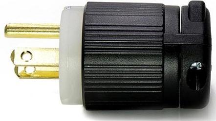 Image du produit Csdk SL Connecteur NEMA 5-15P rond, avec terre, 15A 125V, thermoplastique - couleur noir