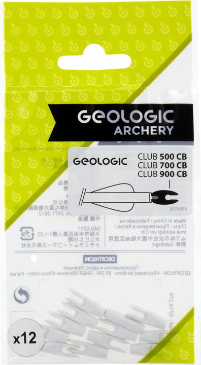 Actual product image Geologic Archery arrow ends 12-pack
