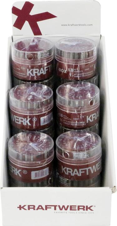 Actual product image Kraftwerk Display MAGNUM Bit Box (1/4")