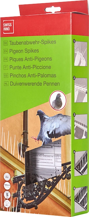 Actual product image Swissinno Pigeon repellent spikes 100cm