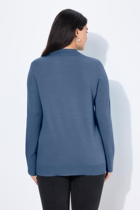 Produktbild Ulla Popken Pullover, Stehkragen, Langarm, Rippbündchen (62)