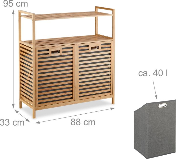 Produktbild Relaxdays Wäschekorb (40 l)
