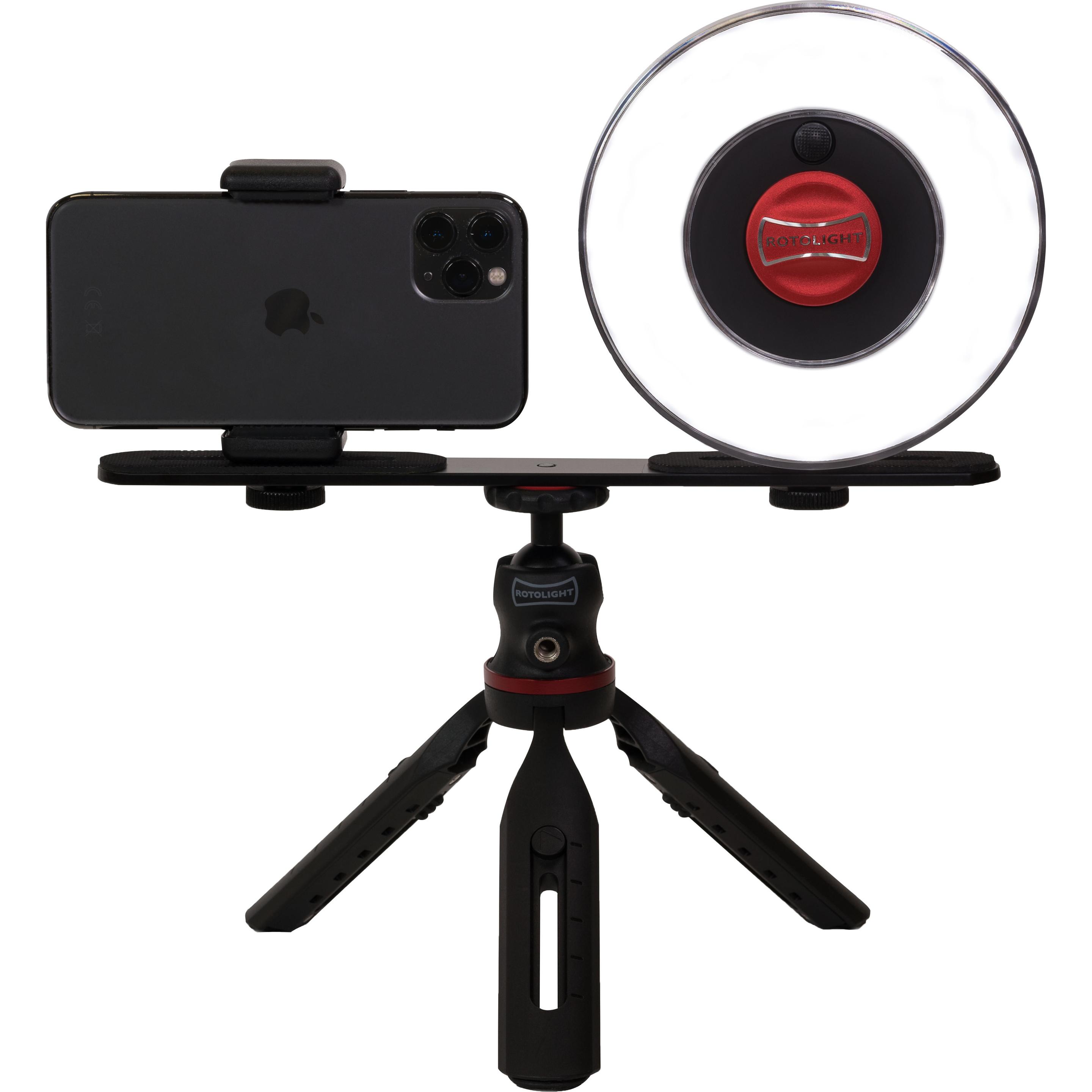 Rotolight Ultimate Vlogging Kit (Anello di luce), Luce continua, Nero