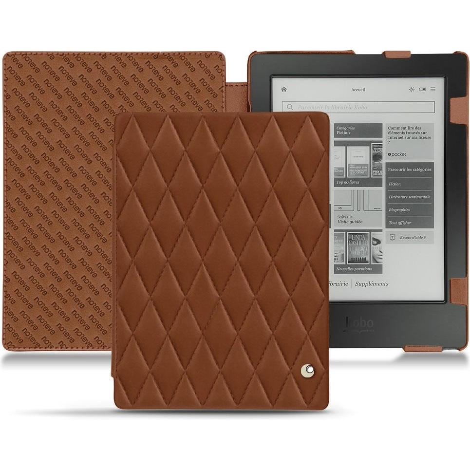 Noreve Lederschutzhülle horizontal (Aura H2O), Tablet Hülle, Braun