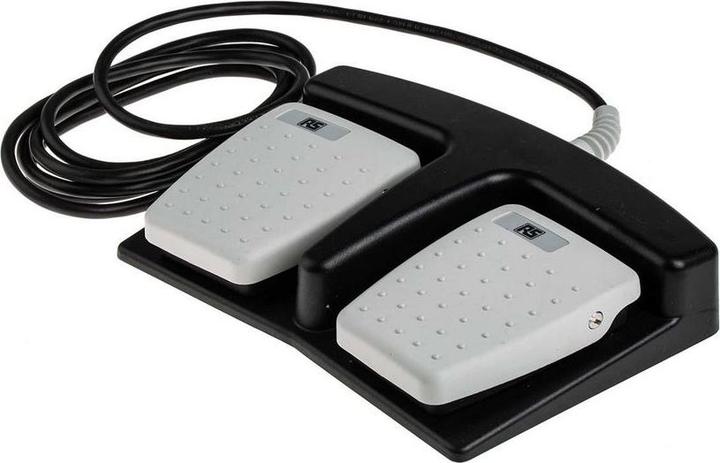 RS PRO IPX7 Double pedal footswitch 2 x SPNO