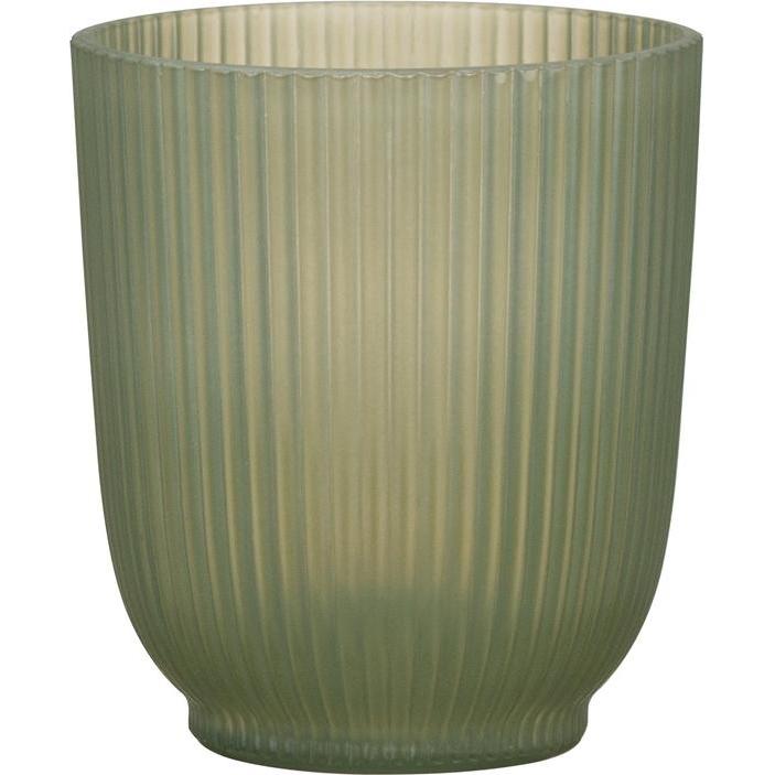 Scheurich, Vaso da fiori, Flower pot FROSTED GREEN 69185, glass, transparent