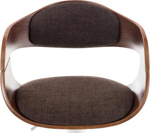 Actual product image CLP Barstool Kingston Fabric, walnut/brown