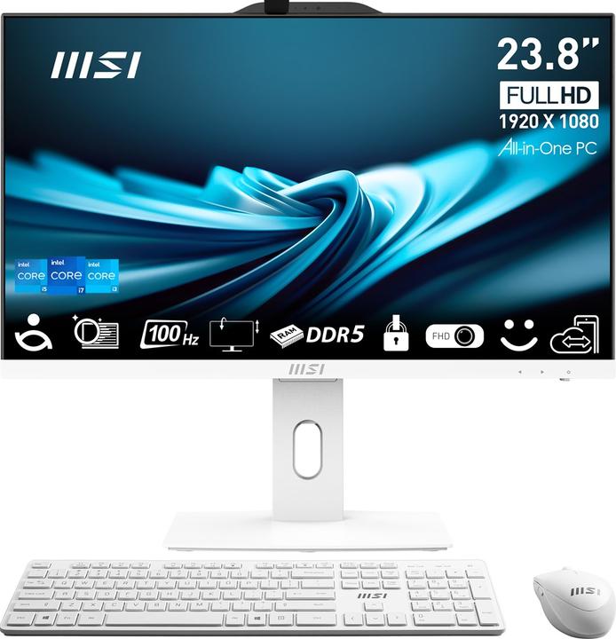 Actual product image MSI 23.8" IPS LED FHD display (non-touch, anti-glare), 16 GB SSD, 512 GB memory (512 GB, 16 GB, Intel Core i5-14400)