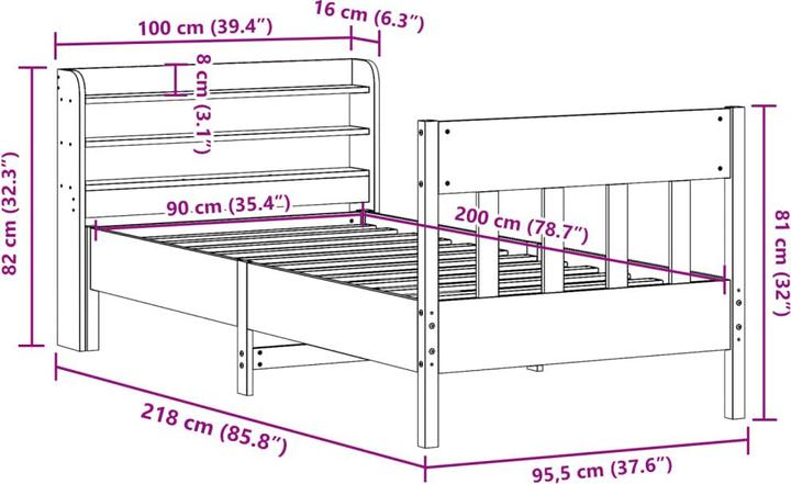 Image du produit vidaXL Bettgestell (150 x 200 cm)