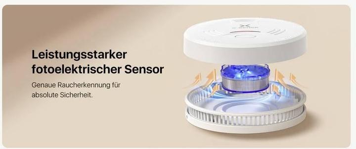 Productafbeelding X-Sense Akoestische en visuele stand-alone rookmelder 10 stuks.