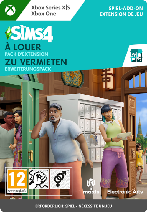Immagine prodotto Microsoft Xbox The Sims 4 For Rent Expansion Pack Codice da scaricare (Xbox One X, Xbox One S, Xbox Serie S, Xbox Series X)
