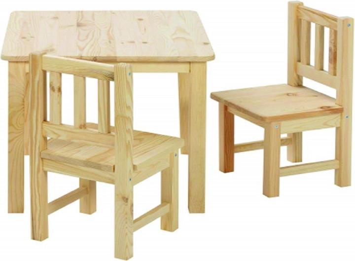 Produktbild DIY-Wood woodiy Kinder Tisch und Stuhl-Set FSC Kiefer (Kindertisch)