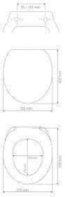 Produktbild Wenko WC-Sitz Morra weiss matt MDF