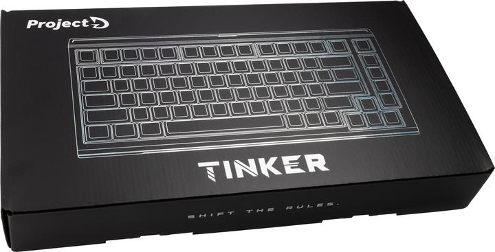 Actual product image Ducky Tinker 75 Gaming Keyboard, RGB - MX-Speed Silver (ANSI) (US, Cable)