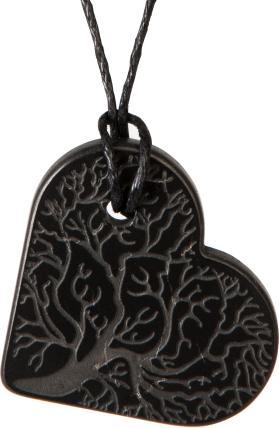 Image du produit PranaHaus Pendentif en schungite "Arbre de vie de coeur