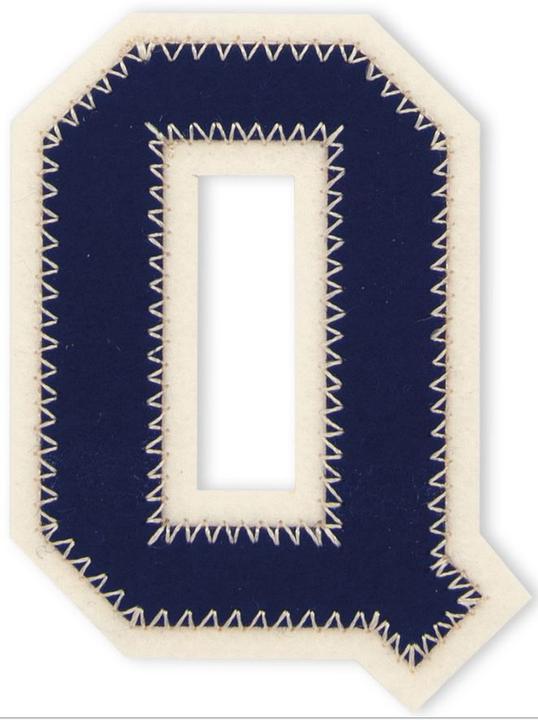 Prym Lettera di applicazione Q, blu/ecru acquista su Galaxus