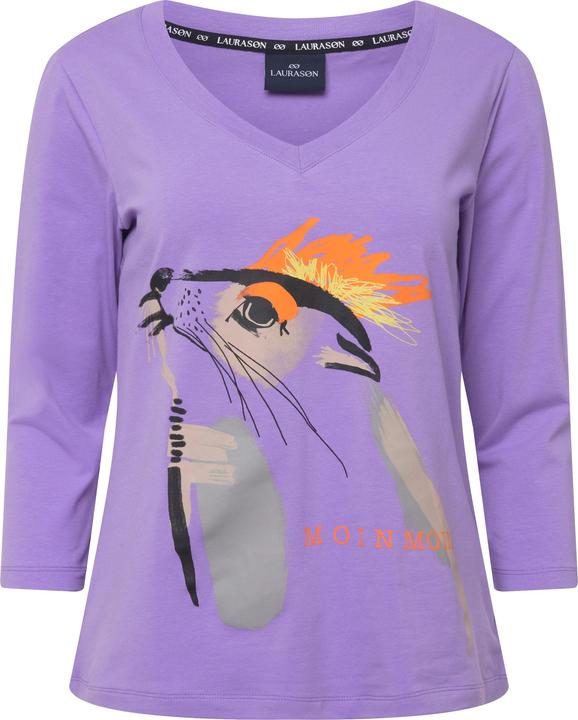 Immagine prodotto Laurasøn T-Shirt, Robbe, V-Ausschnitt, 3/4-Ärmel, OEKO-TEX (L)