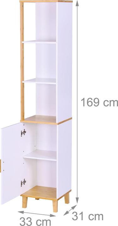 Produktbild Relaxdays Badezimmerschrank (33 x 31 x 169 cm)