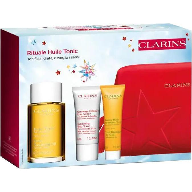 Clarins Crema Set Regalo Bellezza, Cofanetto Rituale Huile Tonic (Set Per La Cura Del Corpo)