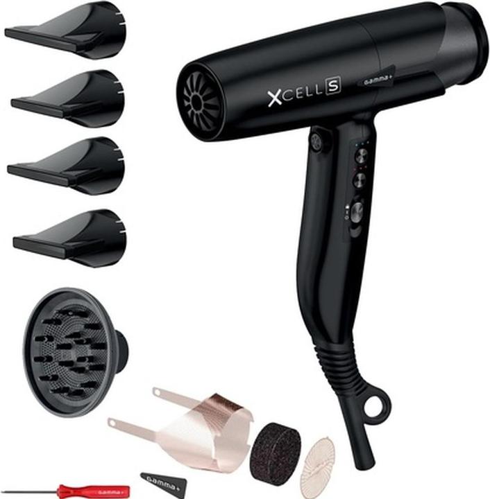 Image du produit Gamma Più GAMMA+ XCELL S Sèche-cheveux ionique 290g Sèche-cheveux ultra-léger avec effet antibactérien (1600 W)