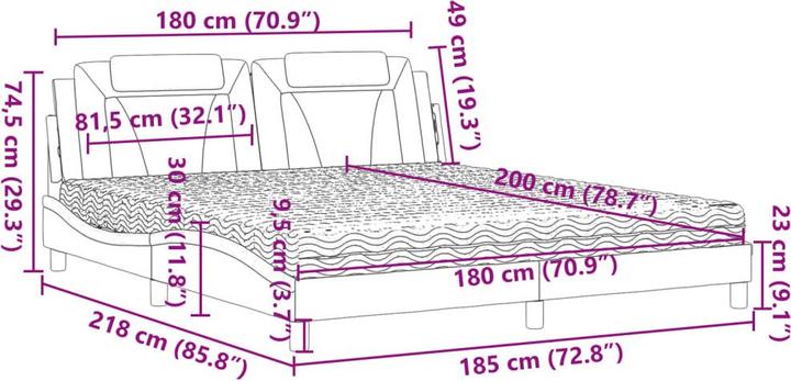 Image du produit vidaXL Kace (180 x 200 cm)