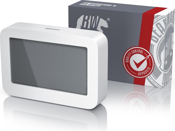 Produktbild Bearware 4x Thermometer & Hygrometer, Temperatur & Luftfeuchtigkeit Messgerät, LCD-Anzeige, Magnethalter
