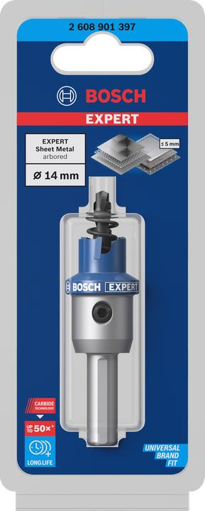 Productafbeelding Bosch Professional Zubehör Blau Zubehör 2608901397 Präzision für Bleche Hartmetall 14 mm (14 mm)