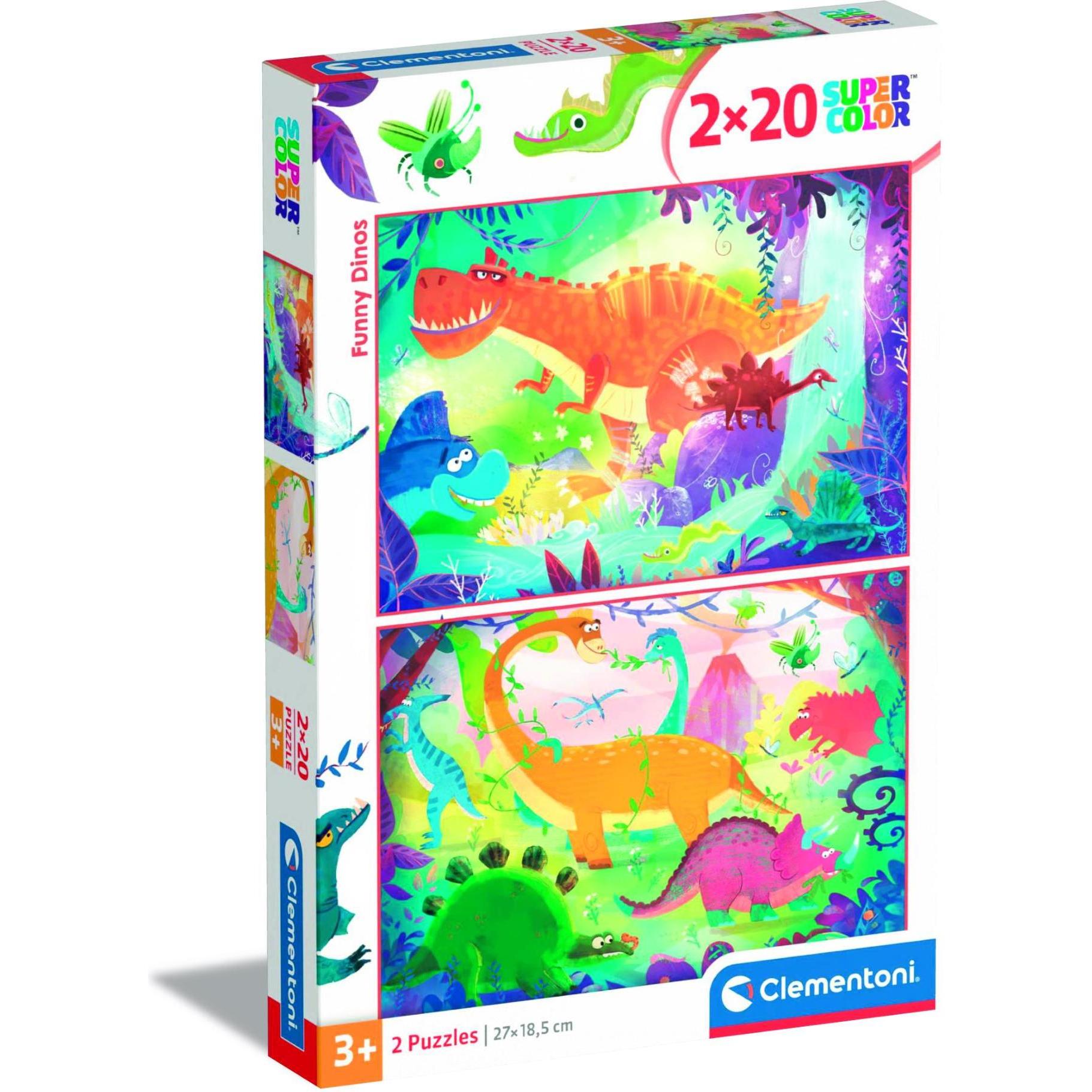 Clementoni Lustige Dinosaurier (20 Teile)
