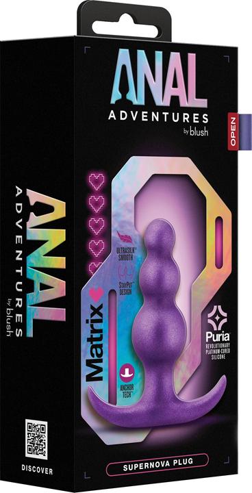 Produktbild Blush Novelties Anal Adventures Matrix Supernova Plug - Puria™ Silicone Anal Plug, Ultrasilk® Smooth
