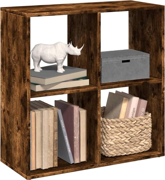 Produktbild VidaXL Raumteiler Bücherregal Standregal Büroregal Würfelregal Räuchereiche (69.5 x 29 x 103.5 cm)